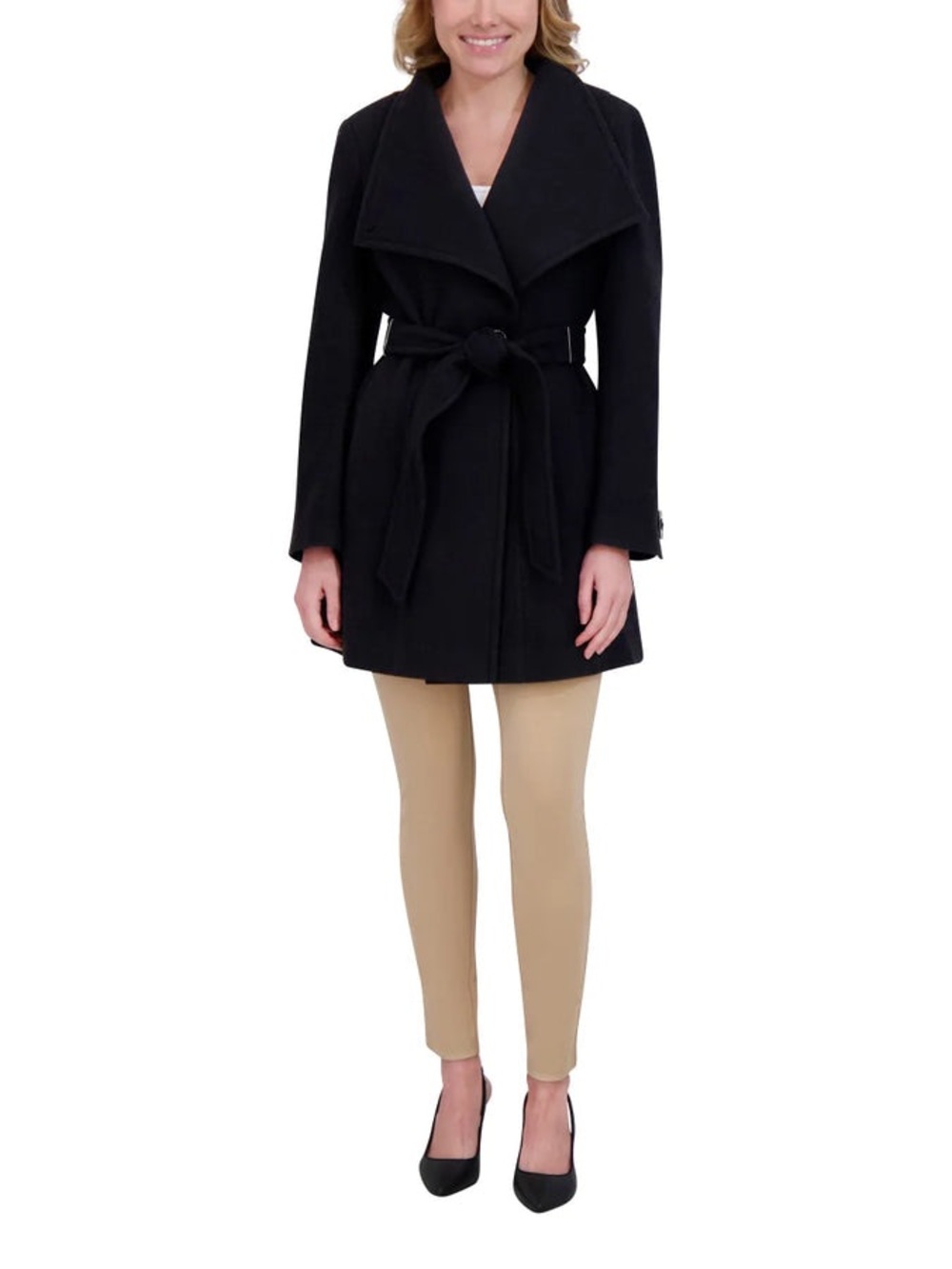 DKNY - Shawl Collar Coats with Belt